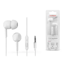   Thomson sztereó felvevős fülhallgató - 3,5 mm jack - Thomson EAR3005W In-Ear    Earphones - fehér