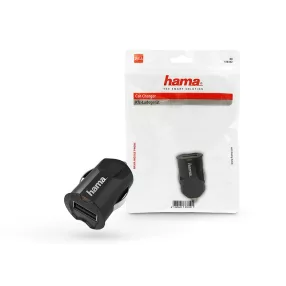   HAMA USB szivargyújtó töltő adapter - 12W - HAMA Picco Car Charger - fekete
