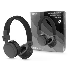   HAMA Wireless Bluetooth sztereó fejhallgató beépített mikrofonnal - HAMA FreedomLit Wireless Headphones - fekete