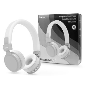   HAMA Wireless Bluetooth sztereó fejhallgató beépített mikrofonnal - HAMA FreedomLit Wireless Headphones - fehér