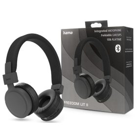   HAMA Wireless Bluetooth sztereó fejhallgató beépített mikrofonnal - HAMA FreedomLit II Wireless Headphones - fekete