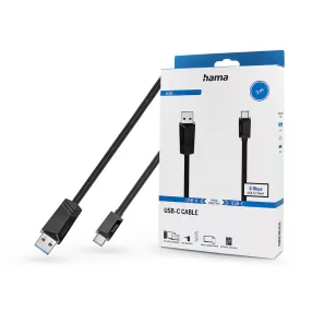   HAMA USB-A - Type-C adat- és töltőkábel 3 m-es vezetékkel - HAMA USB-A - USB-C  Cable - fekete
