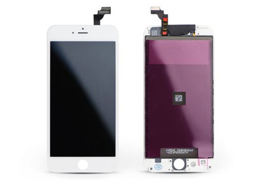 LCD kijelző érintőpanellel - Apple iPhone 6 Plus 5.5", - AAA kiváló minőségű, utángyártott - fehér