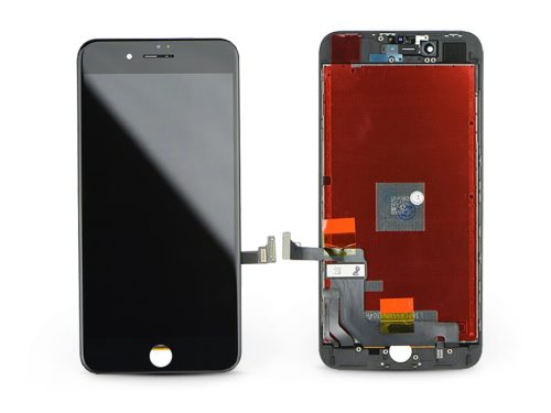 LCD kijelző érintőpanellel - Apple iPhone 8 Plus 5.5", - HQ AAA kiváló minőségű, utángyártott - fekete