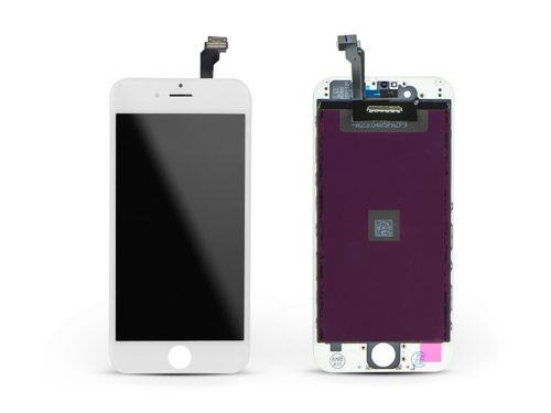 LCD kijelző érintőpanellel - Apple iPhone 6 4.7", - HQ AAA kiváló minőségű, utángyártott - fehér