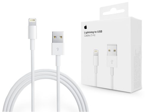 Apple USB - Lightning eredeti, gyári töltő- és adatkábel 1 m-es vezetékkel -    Lightning - MXLY2ZM/A