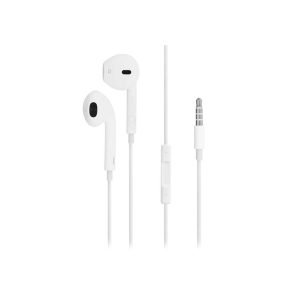   Apple gyári sztereó felvevős fülhallgató 3,5 mm jack csatlakozóval, mikrofonnal - MD827ZM/A - fehér (ECO csomagolás)