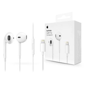   Apple gyári sztereó felvevős fülhallgató Lightning csatlakozóval, mikrofonnal - MMTN2ZM/A - fehér