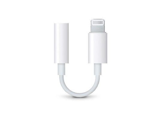 Apple eredeti lightning adapter 3,5 mm jack füllhallgatóhoz - MMX62ZM/A - fehér (ECO csomagolás)