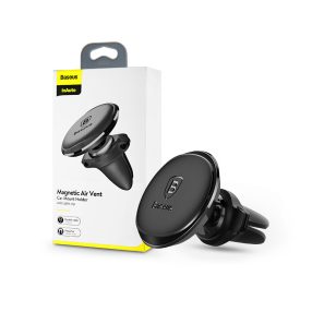   Baseus szellőzőrácsba illeszthető mágneses autós tartó kábeltartóval - Baseus   Magnetic Car Holder with cable clip - fekete