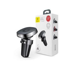   Baseus szellőzőrácsba illeszthető mágneses autós tartó kábeltartóval - Baseus   Privity Series Pro SUMQ-PR01 - fekete