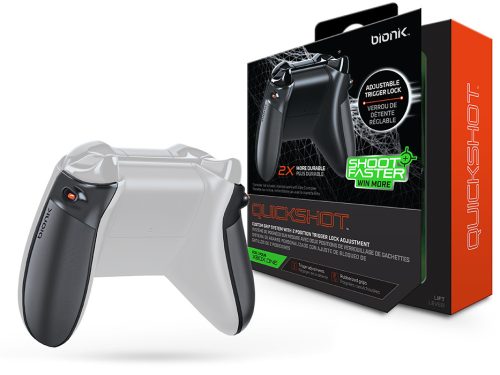 Bionik BNK-9011 Quickshot Pro Xbox One Fekete & Szürke Kontroller Ravasz Kiegészítőcsomag