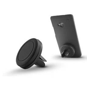   Univerzális szellőzőrácsba illeszthető mágneses autós tartó - Fly C1501 - fekete