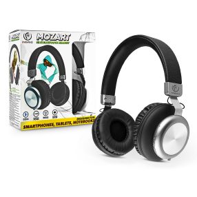  Rebeltec Wireless Bluetooth sztereó fejhallgató beépített mikrofonnal - Rebeltec Mozart Hi-Fi Bluetooth Headset - fekete/ezüst