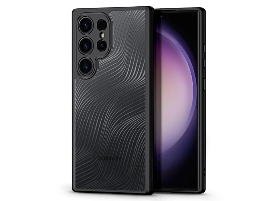 Samsung SM-S928 Galaxy S24 Ultra hátlap - Dux Ducis Aimo Series - fekete/átlátszó