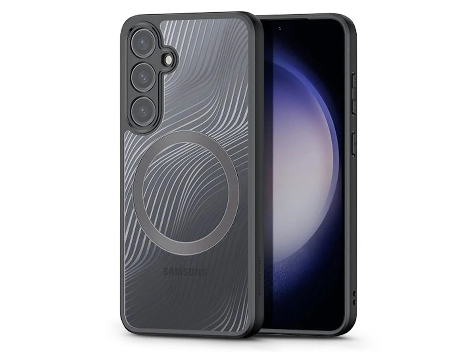 Samsung SM-S921 Galaxy S24 hátlap - Dux Ducis Aimo MagSafe Series - fekete/átlátszó