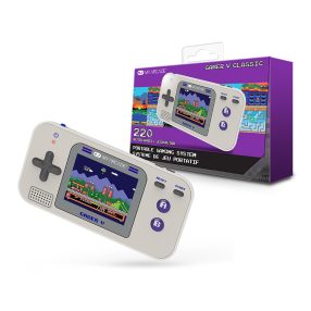   My Arcade DGUN-3920 Gamer V Classic 220in1 Szürke & Lila Hordozható Kézikonzol