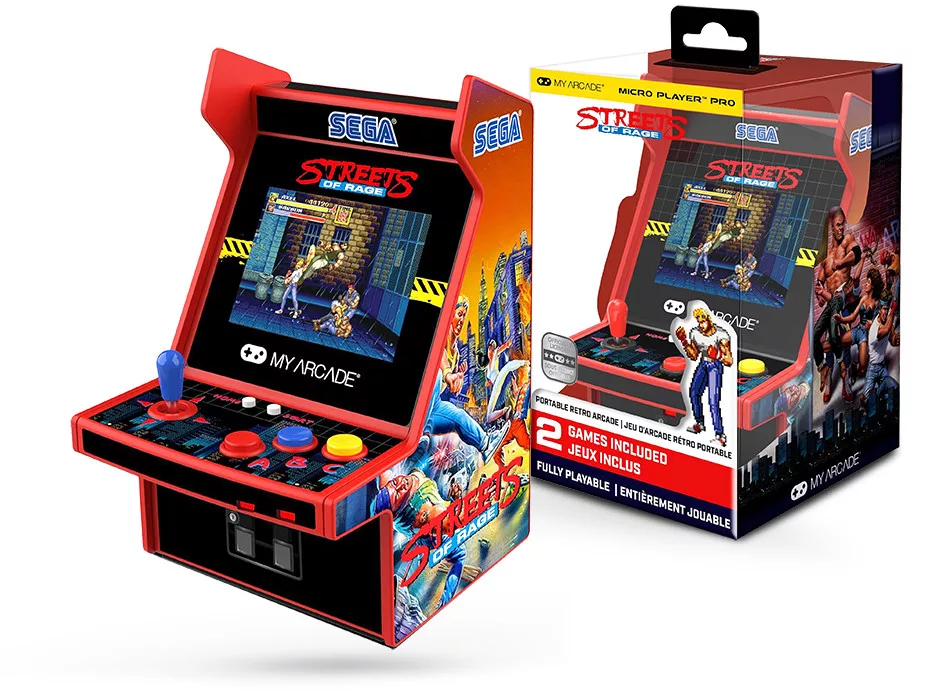 My Arcade DGUNL-7162 Streets of Rage Micro Player Pro Retro Arcade 6.75" Hordozható Játékkonzol
