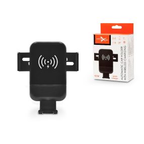   Extreme Qi vezeték nélküli, szellőzőrácsba illeszthető autós tartó/gyorstöltő - 10 W - Extreme SIR2 Automatic - Qi szabványos - fekete