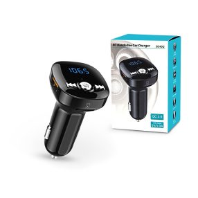   Extreme Bluetooth FM-transmitter / szivargyújtó töltő - USB QC3.0 + microSD /   TF-kártya / Pendrive olvasó - Extreme BC40Q - fekete