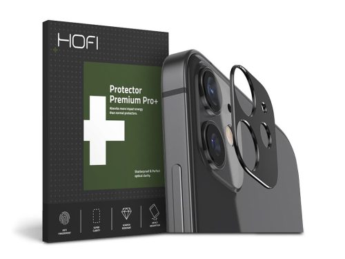 HOFI Metal Camera Sytling hátsó kameravédő borító - Apple iPhone 12 - black