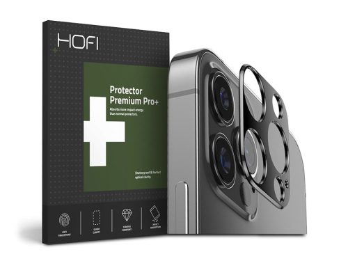 HOFI Metal Camera Sytling hátsó kameravédő borító - Apple iPhone 12 Pro - black