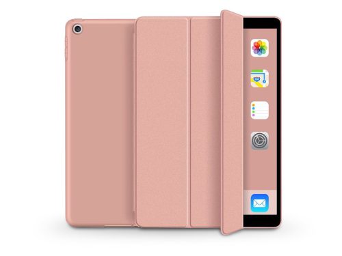 Apple iPad 10.2 (2019/2020/2021) tablet tok (Smart Case) on/off funkcióval -    rose  gold (ECO csomagolás)