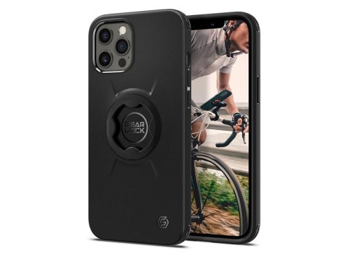 Apple iPhone 12 Pro Max ütésálló hátlap Gearlock MF100/MS100 kerékpárra szerelhető telefontartó / rögzítő rendszerhez -  Spigen Gearlock GCF131 - black