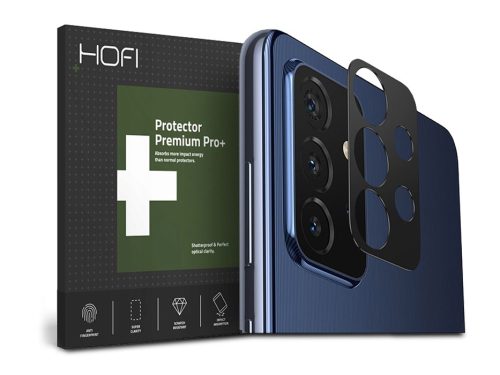 HOFI Metal Camera Sytling hátsó kameravédő borító - Samsung A525F Galaxy        A52/A526B Galaxy A52 5G - fekete