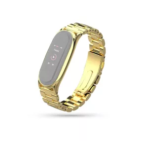   Xiaomi Mi Smart Band 5/Mi Smart Band 6 aktivitásmérőhöz fém szíj rozsdamentes   acélból - arany