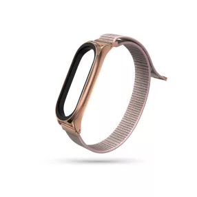   Xiaomi Mi Smart Band 5/Mi Smart Band 6 aktivitásmérőhöz csuklópánt - Nylon - rose gold