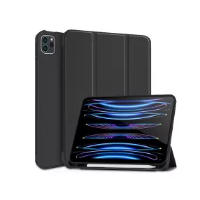   Apple iPad Pro 11 (2020/2021/2022) tablet tok (Smart Case) on/off funkcióval,   Apple Pencil tartóval - Tech-Protect - fekete (ECO csomagolás)