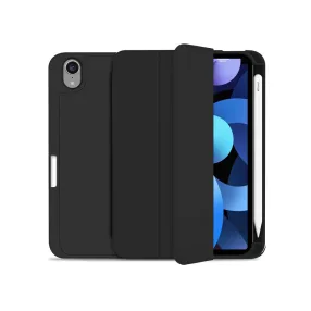   Apple iPad Mini 6 (2021) tablet tok (Smart Case) on/off funkcióval, Apple Penciltartóval - Tech-Protect - fekete (ECO csomagolás)