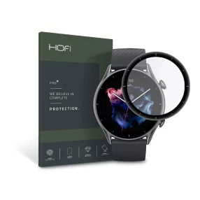   HOFI Hybrid Pro+ Glass üveg képernyővédő fólia - Amazfit GTR 3 -   fekete