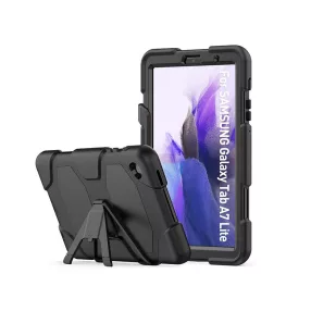   Samsung T220/T225 Galaxy Tab A7 Lite 8.7 ütésálló tablet tok 360 fokos          védelemmel, kijelzővédő üveggel - Tech-Protect Survive - fekete (ECO csomagolás)