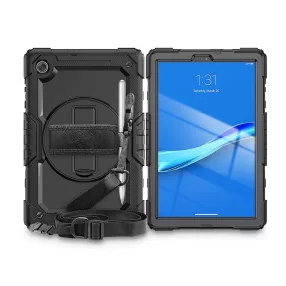   Tech-Protect Solid ütésálló tok - Lenovo TB-X606 Tab M10 Plus 10.3, kijelzővédővel - fekete - ECO