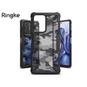   Xiaomi 11T 5G/11T Pro 5G ütésálló hátlap - Ringke Fusion X - terepszínű fekete