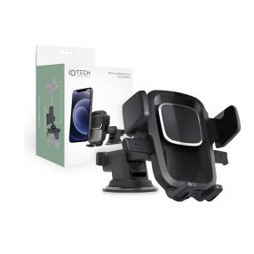  Tech-Protect műszerfalra / szélvédőre helyezhető autós tartó - Tech-Protect     Universal Dash and Windshield Car Mount V2 - fekete