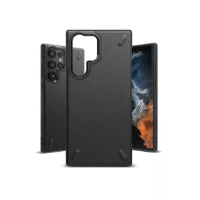   Samsung S908B Galaxy S22 Ultra 5G ütésálló hátlap - Ringke Onyx - fekete
