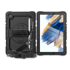   Tech-Protect Solid ütésálló tok - Samsung Galaxy Tab A8 10.5, kijelzővédővel - fekete - ECO