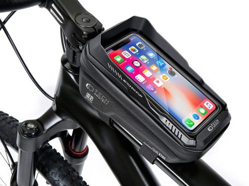 Tech-Protect kerékpárra szerelhető, por- és cseppálló telefontartó táska -      Tech-Protect XT2 Bike Mount - fekete