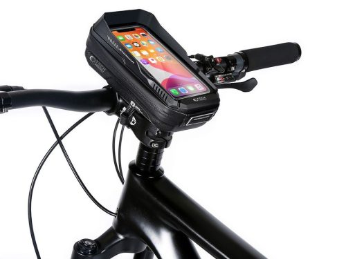 Tech-Protect kerékpárra szerelhető, por- és cseppálló telefontartó táska        -Tech-Protect XT3 Bike Mount - fekete