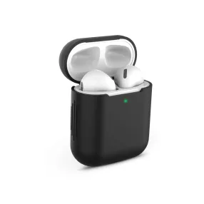   Szilikon védőtok Apple AirPods fülhallgatóhoz - fekete - ECO csomagolás