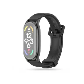   Xiaomi Mi Smart Band 7 aktivitásmérőhöz szilikon csuklópánt - Iconband Pro -    fekete