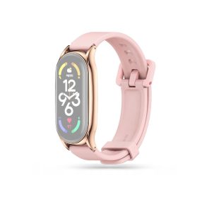   Xiaomi Mi Smart Band 7 aktivitásmérőhöz szilikon csuklópánt - Iconband Pro -    rózsaszín