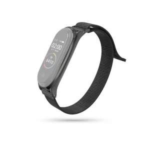   Haffner nylon textil szíj - Xiaomi Mi Smart Band 7 aktivitásmérőhöz - fekete