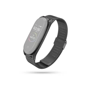   Haffner fém szíj rozsdamentes acélból - Xiaomi Mi Smart Band 7 aktivitásmérőhöz - Milanese - fekete