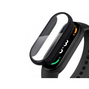   Haffner Defense 360 védőtok beépített edzett üveggel - Xiaomi Mi Smart Band 7 - fekete - ECO