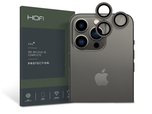 HOFI Camring Pro+ hátsó kameralencse védőüveg - Apple iPhone 14 Pro/14 Pro Max -fekete