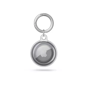   Szilikon védőtok és rögzítő kulcstartó Apple AirTag nyomkövetőhöz - FlexAir -   szürke (ECO csomagolás)